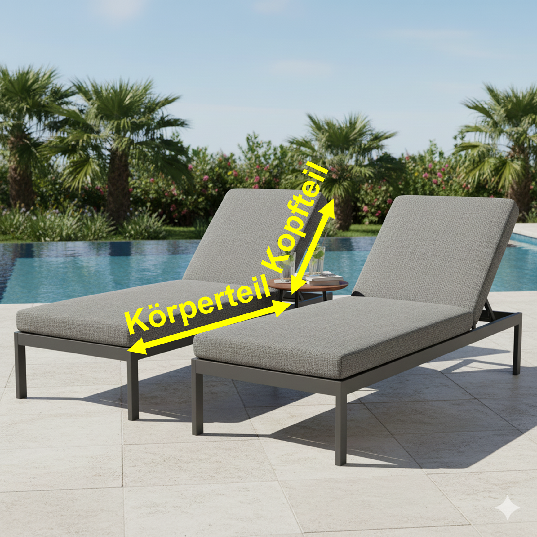 Maß-Skizze Liegeauflage groß